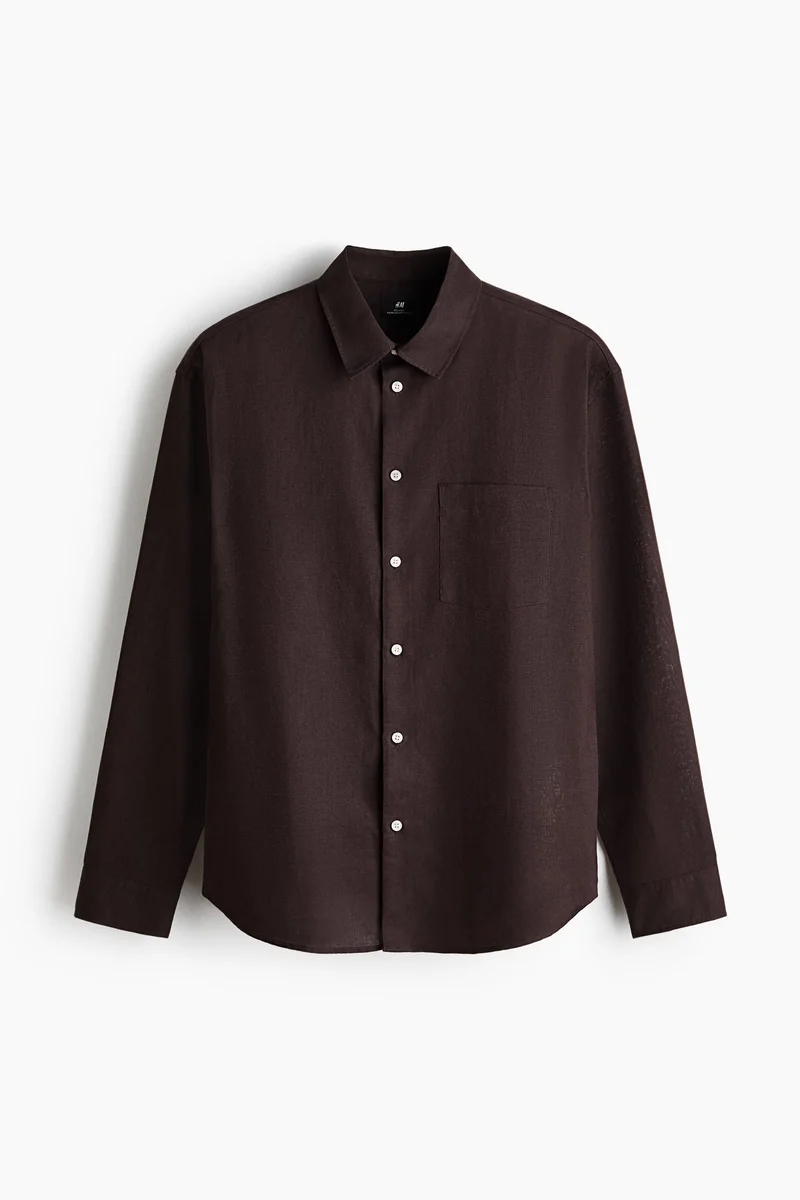 H&M Relaxed Fit Linen-blend shirt